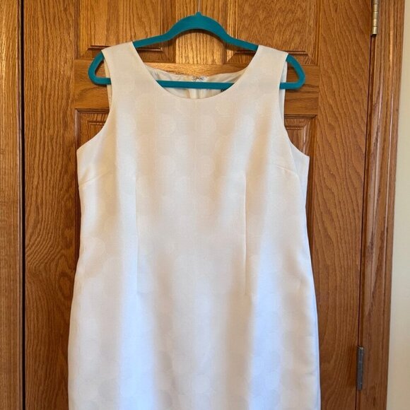 Jones Studio Separates Women's White Sleeveless Sheath Midi Dress 14 Workwear - Picture 2 of 7